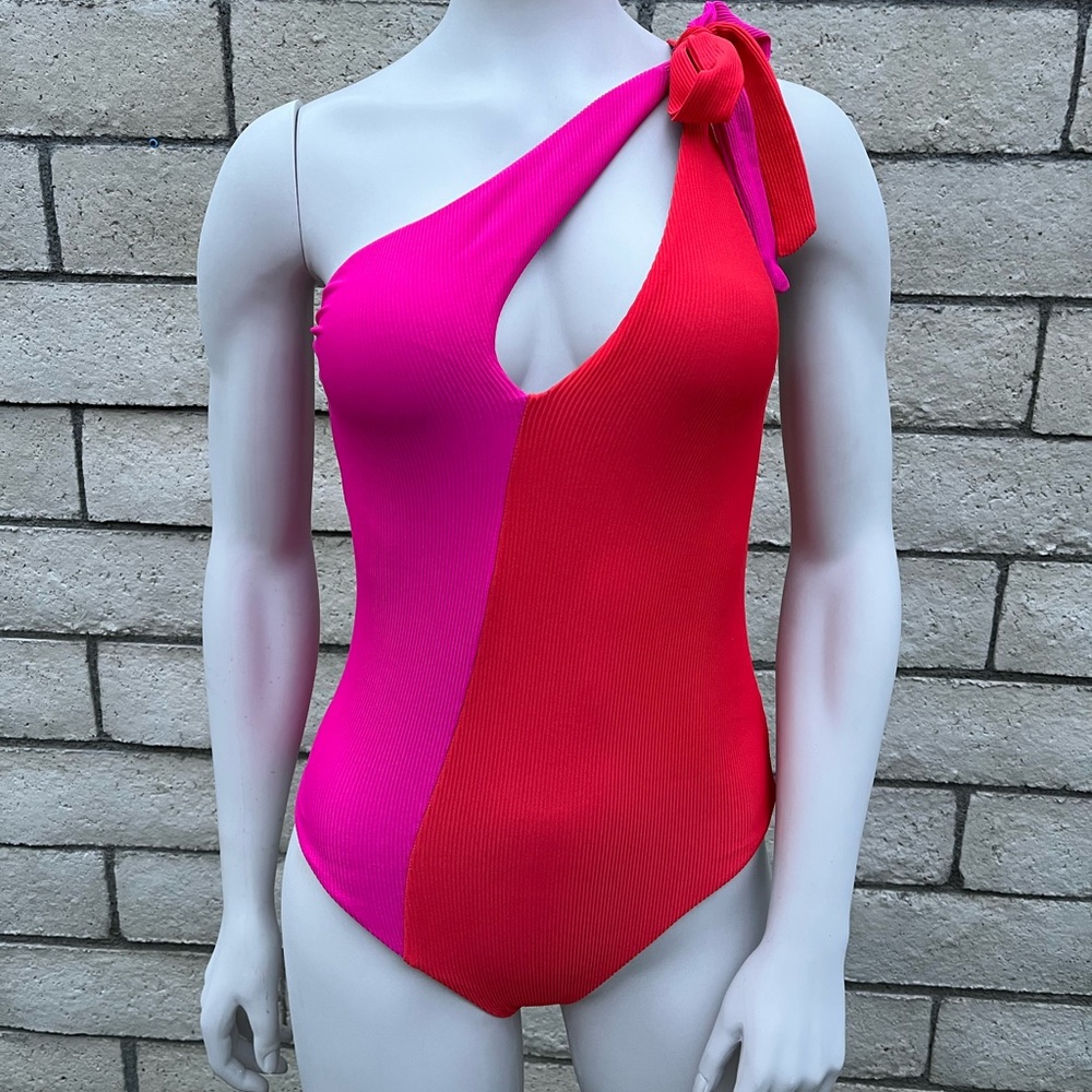 Beach Riot Color Block Nia One piece bathing suit - Picture 3 of 7